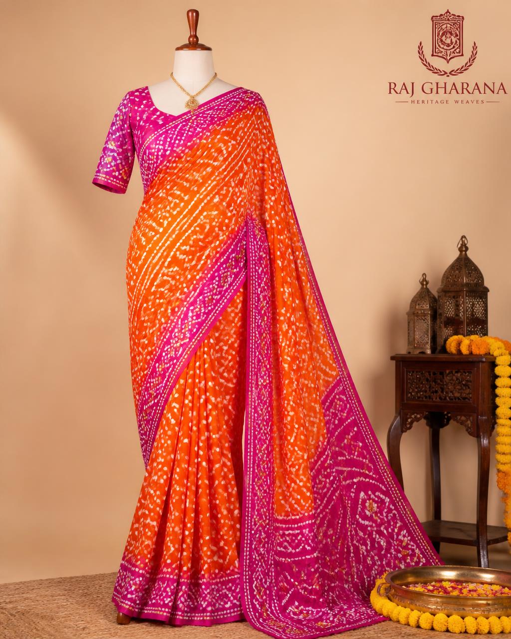 Sunset Print Georgette